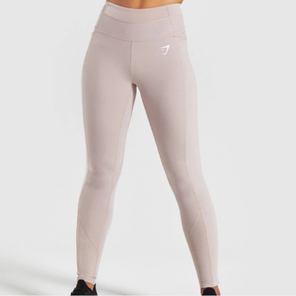 Gymshark Dreamy Mesh Leggings Taupe